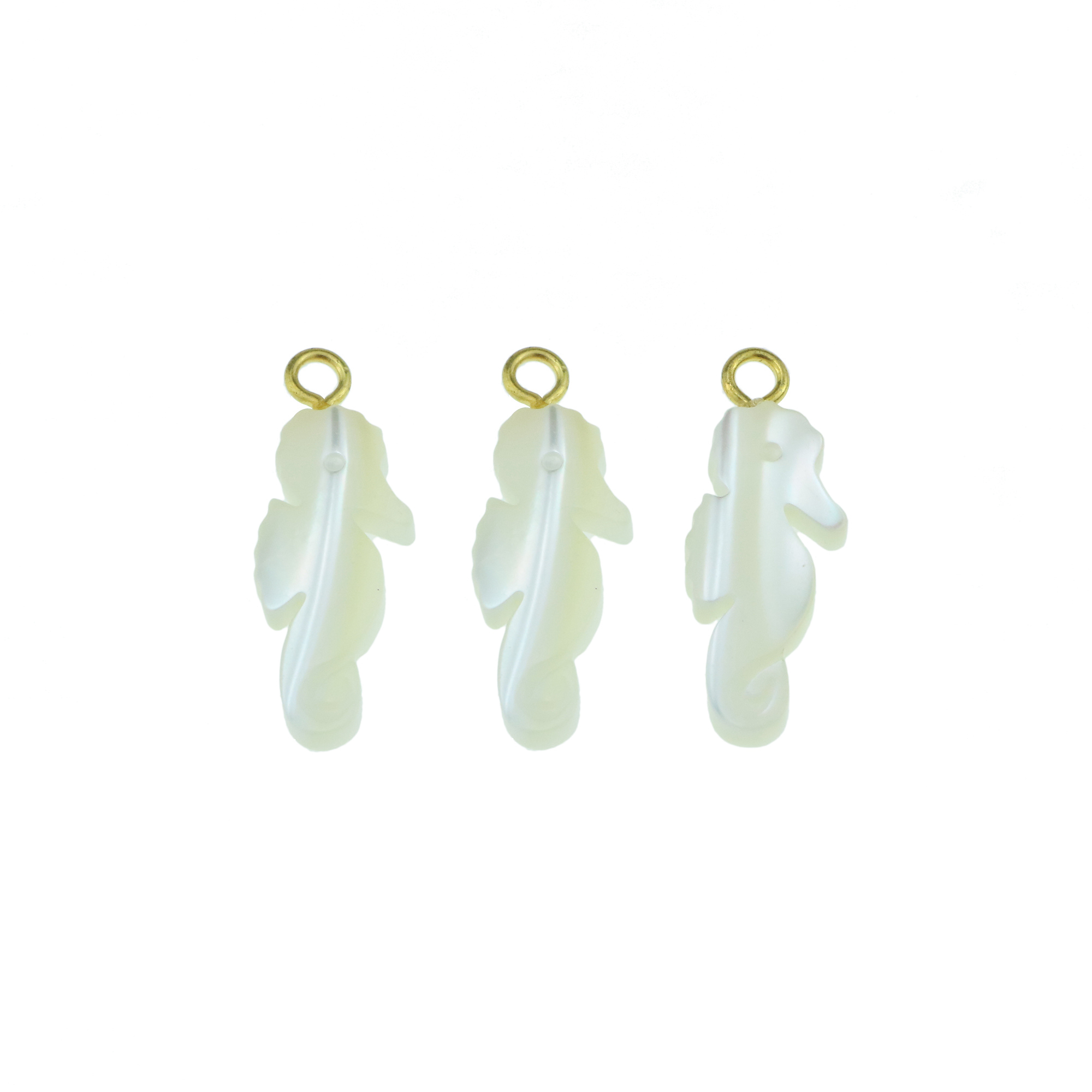 5Pcs 12x20MM White Mother of Pearl Shell Sea Horse Pendant Charm DIY Supplies Findings 1800518 - Click Image to Close